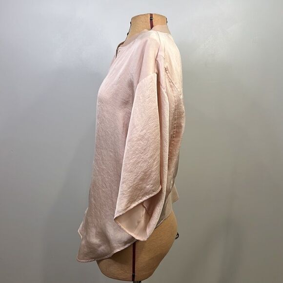 HEI HEI Pale Pink Zip Front Blouse Jacket - Size Medium - Picture 7 of 13